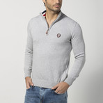 Half-Zip Sweater // Grey (S)