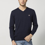 V-Neck Sweater // Navy (L)