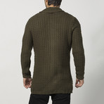 Button-Up Knit Sweater // Khaki (S)