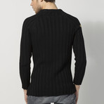 Side-Zip Sweater // Black (S)