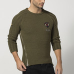 Side-Zip Sweater // Khaki (L)