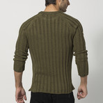 Side-Zip Sweater // Khaki (XL)