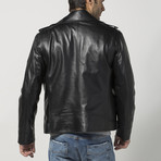Leather Jacket // Black (XL)