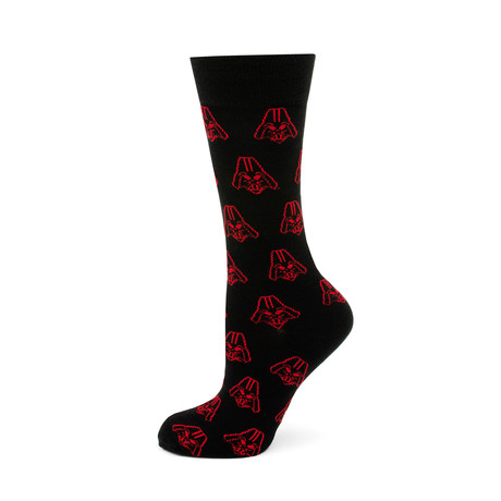 Darth Vader Black and Red Socks