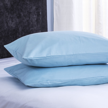Nacreous Pillow Cover // Blue // Set of 2 (Standard)