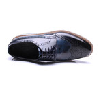 Medallion Wing-Tip Shoe // Dark Blue (Euro: 44)