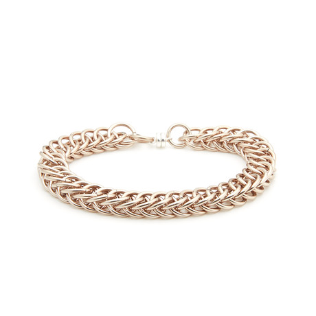 Chain Mail Bracelet // Champagne (Large)