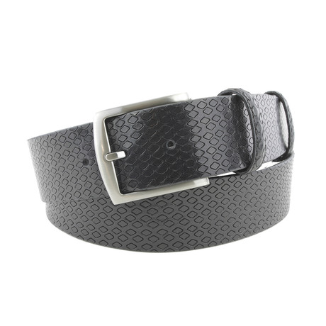 Unlined Diamond  Belt // Black (Size 30)