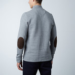1/4 Zip Quilted Interlock // Gray (XL)