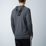 Ringside Fitness Tech Henley Hooded Pullover // Charcoal (M)
