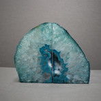 Agate Bookends // Teal A Quality (Medium)
