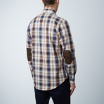 Ombre Exploded check Woven // Brown (M)