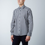 Heathered Dress Plaid // Navy Blue (XL)