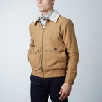 Classic Bomber Jacket // Light Brown (L)