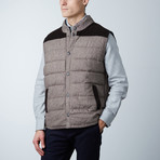 Reversible Horizontal Quilted Vest // Medium Grey (S)
