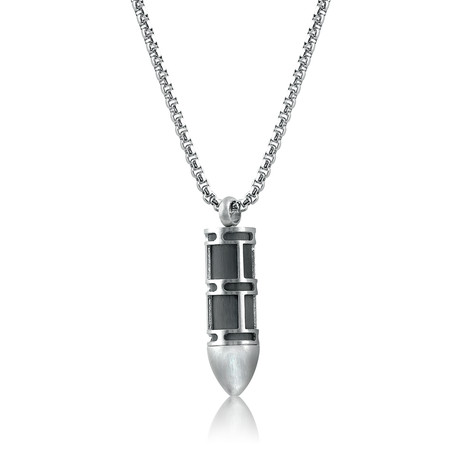 Carbon Fiber Bullet Pendant