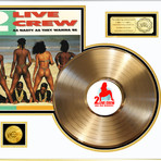 Gold LP Record // 2 Live Crue // As Nasty As The Wanna Be