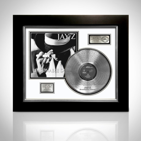 Platinum LP Record // Jay-Z // Reasonable Doubt