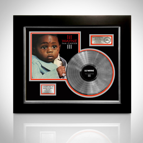 Platinum LP Record // Lil Wayne // Tha Carter III