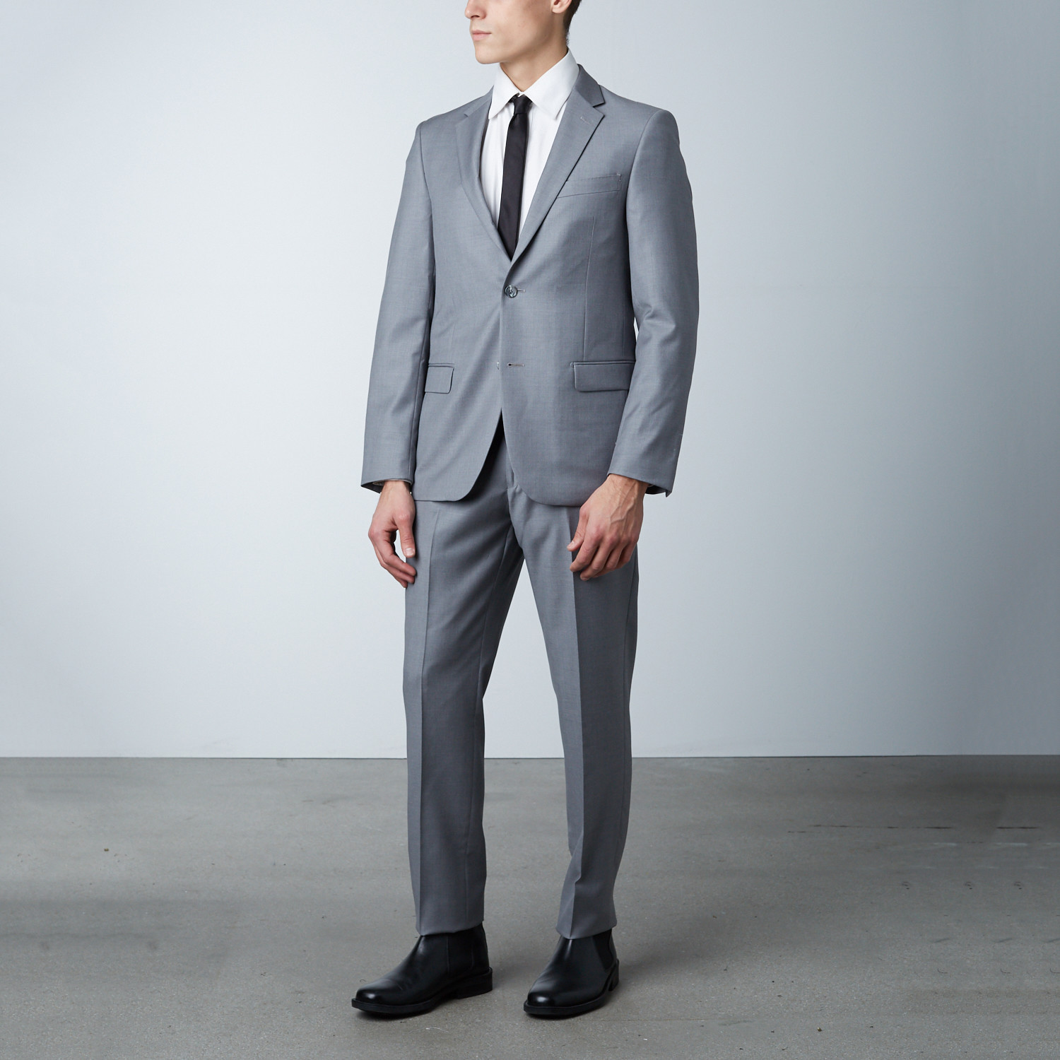 Notch Slim Fit Nested Suit // Gray (US: 38R) - Ike Behar - Touch of Modern