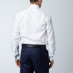 Non-Pleated Laydown Collar Shirt // White (US: 15S)