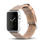 Creme Classic Leather Band // 38mm (Space Gray Aluminum)