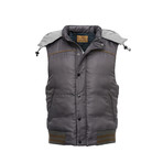 Hooded Nylon Vest // Gray (XS)
