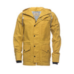Waxed Hooded Raincoat // Yellow (XS)