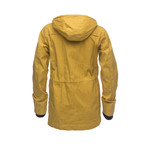 Waxed Hooded Raincoat // Yellow (XL)