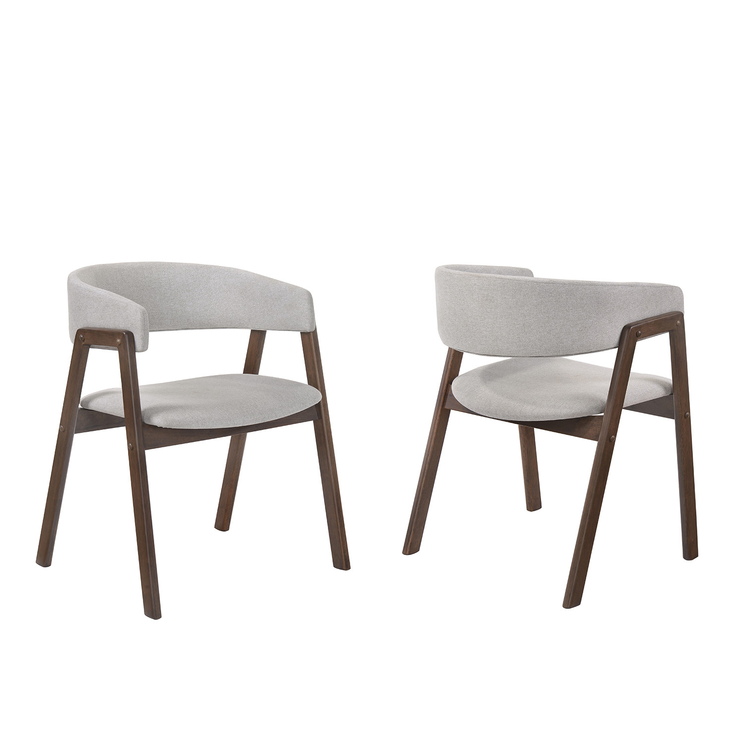 Brooklyn Dining Side Chair // Set of 2 (Grey) 