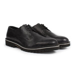 Plain Toe Derby Shoe // Black + Grey (US: 11)