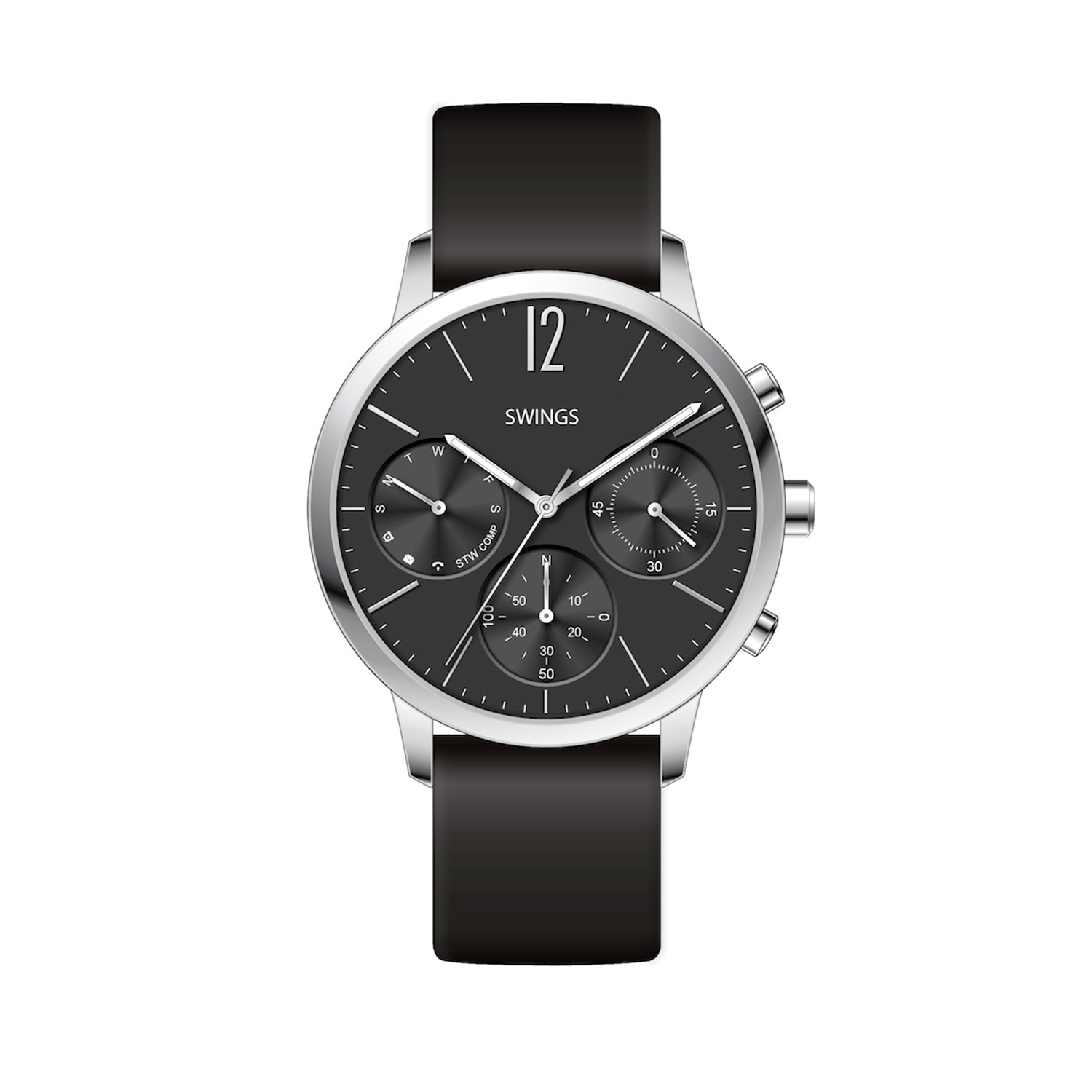 SWINGS Designer Hybrid Smartwatch 