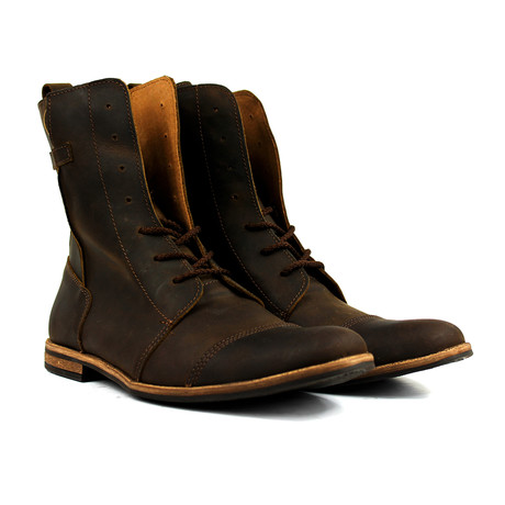 Masatti Cap-Toe Boot + Leather // Chocolate Brown (UK: 6.5)