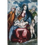 The Holy Family With Saint Anne And The Infant John The Baptist // El Greco // 1595 (18"W x 26"H x 0.75"D)