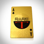 24K Gold Plated Playing Cards // 2 Decks // $100