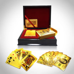 24K Gold Plated Playing Cards // 2 Decks // $100