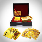 24K Gold Plated Playing Cards // 2 Decks // 100 CAD
