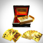 24K Gold Plated Playing Cards // $100