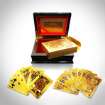 24K Gold Plated Playing Cards // 100 CAD