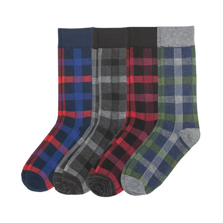 Plaid Sock // Pack of 4