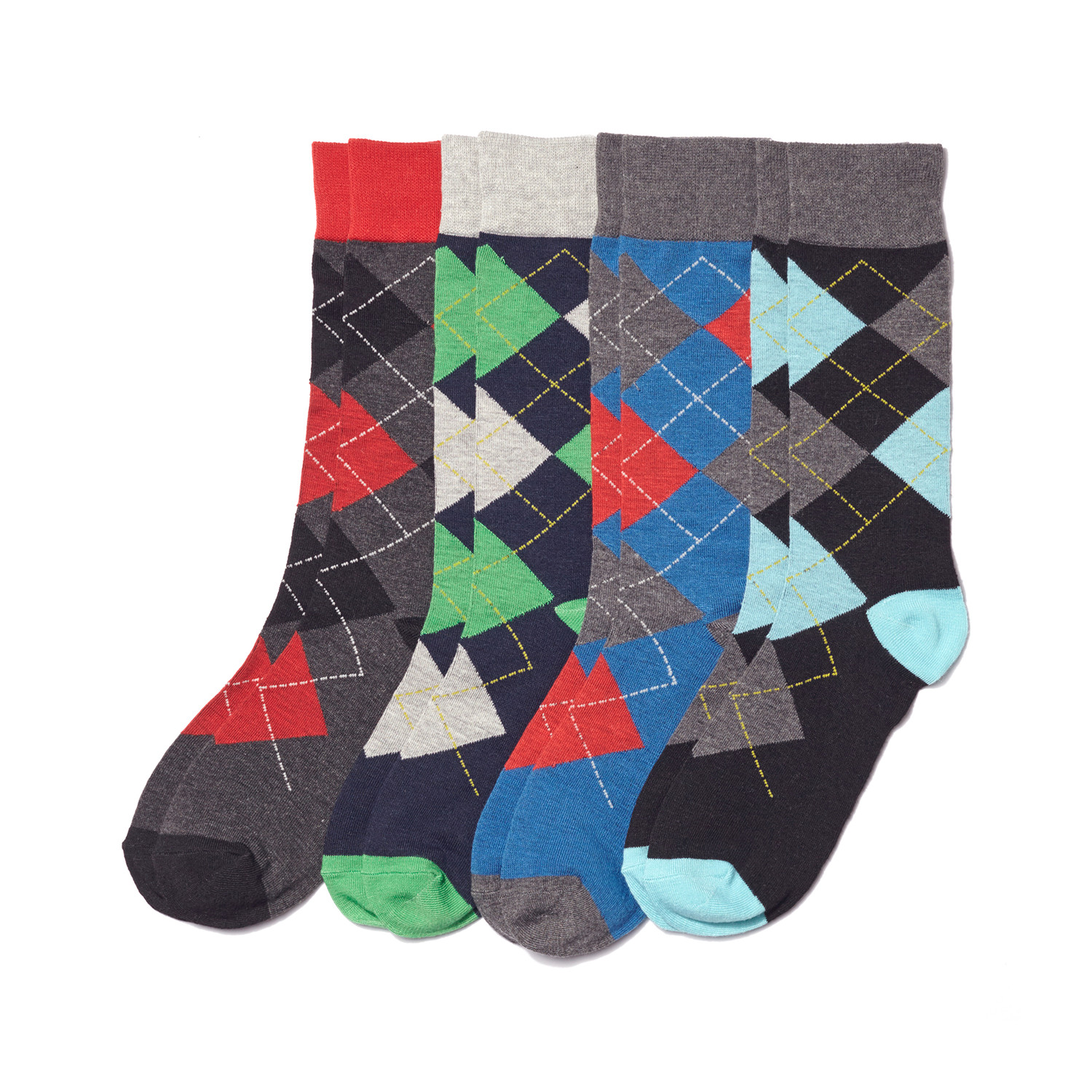 Classic Argyle Sock // Pack Of 4 - Basic Outfitters - Touch of Modern