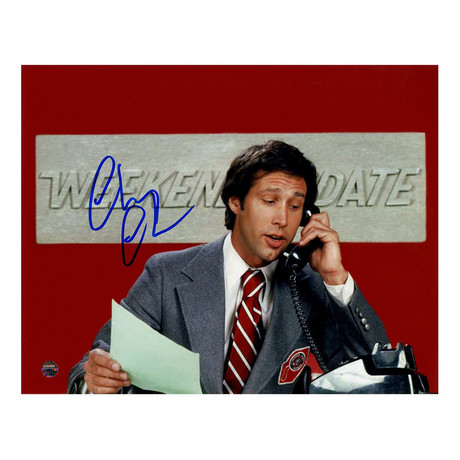 Chevy Chase Signed SNL Framed Photo