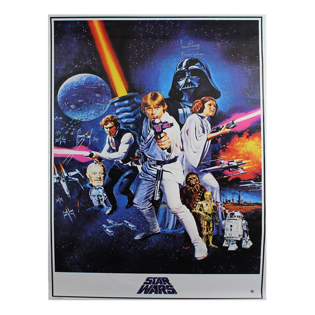 David Prowse Signed Star Wars: Episode IV Framed Movie Poster