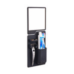 Toothbrush/Razor Holder + Mirror Pack // Charcoal