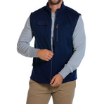 Sweater Fleece Vest // Navy (S)