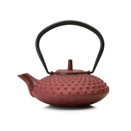Cast Iron Teapot // Red