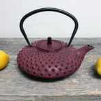 Cast Iron Teapot // Red