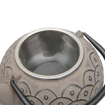 Cast Iron Teapot // 0.8 Qt // Gray