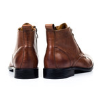 Leather Captoe Ankle Boot // Brown (Euro: 40)