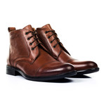 Leather Captoe Ankle Boot // Brown (Euro: 42)